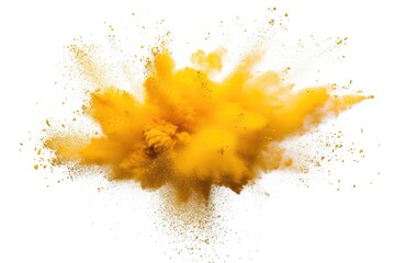Colorful Explosion of Yellow Pigment