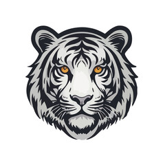 White Tiger Icon Symbol 
