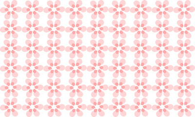 seamless pattern with pink sakura flowers repeat style, replete image design for fabric printing