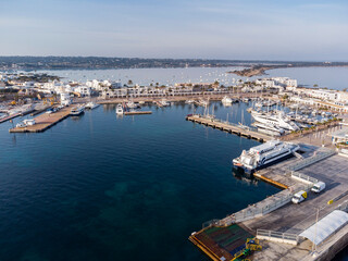 Fototapeta na wymiar La Savina port, Formentera, Pitiusas Islands, Balearic Community, Spain