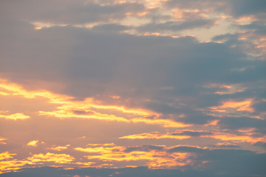 Beautiful colored evening sky background before sunset.