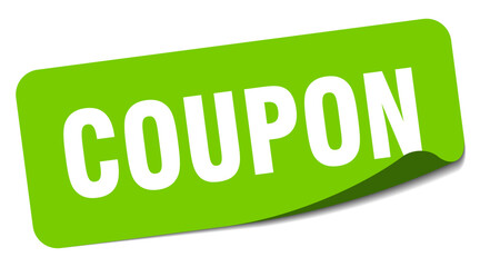 coupon sticker. coupon label