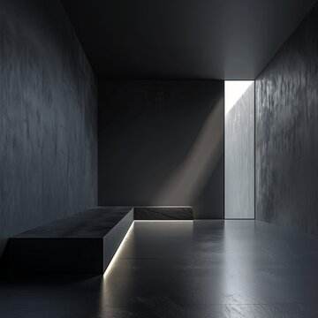 Interior fragment in minimalist style