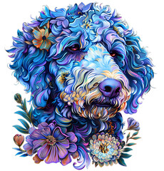 Floral sproodle with transparency 