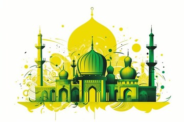 Vector art for Ramadan Kareem Greeting card  - obrazy, fototapety, plakaty