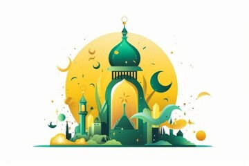Vector art for Ramadan Kareem Greeting card 
