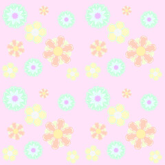 Fototapeta na wymiar colorful flower wallpaper