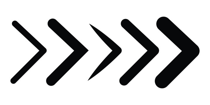 Dynamic moving arrow symbol with background