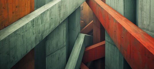 Dynamic geometric backgrounds sharp angles, vibrant colors, visually striking compositions - obrazy, fototapety, plakaty