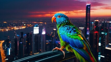 parrot in the night