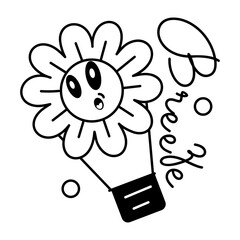 Here’s a glyph sticker depicting flower breeze 