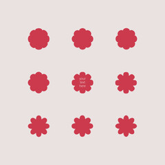 Colorful label set. Modern graphic design element vector set. Geometric shape for banner.