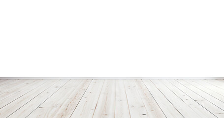 Fototapeta premium White tones of polished wooden floorboards, cut out
