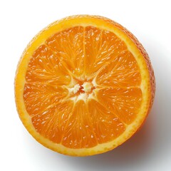 orange isolated on white background with shadow. Orange isolated. Refreshing citrus fruit orange slices