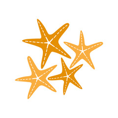 Fototapeta na wymiar Starfish icon logo design
