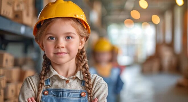 Children learning about different professions through career role-play