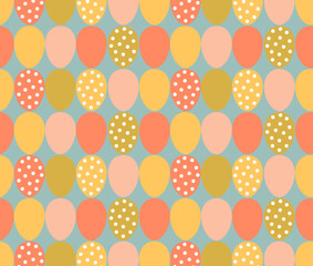 Seamless pattern, Easter eggs. Vector illustration