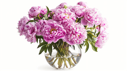 A Bouquet of Peony Flowers Magenta