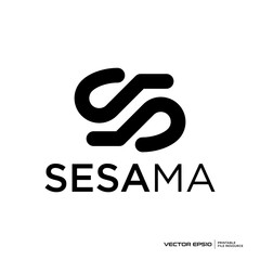 Letter SS logo vector illustration