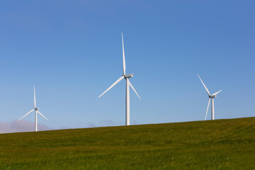 Wind turbine farm, UK.