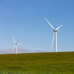Wind turbine farm, UK.