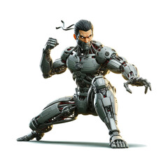 Fototapeta premium Master Kungfu Attack Art Illustration PNG