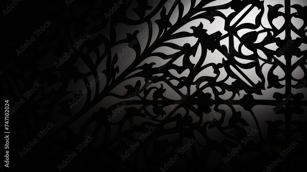 Poster arabesque shadow, you can use it as overlay layer on any photo.abstract background