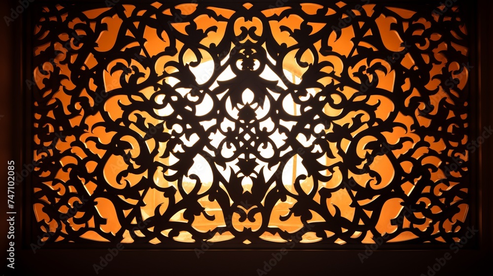 Poster arabesque shadow, you can use it as overlay layer on any photo.abstract background
