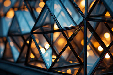 Fototapeta premium Abstract background of colorful geometric shapes. 3d rendering, 3d illustration.