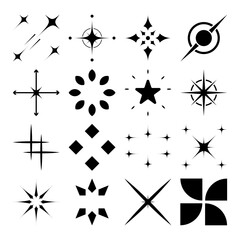 element shape set minimalistic black vector image