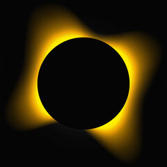 Circle illuminate light frame with color gradient