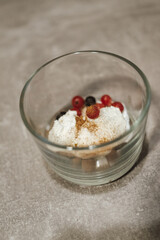 cheese with strawberries