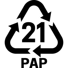PAP 21 RECYCLING ICON