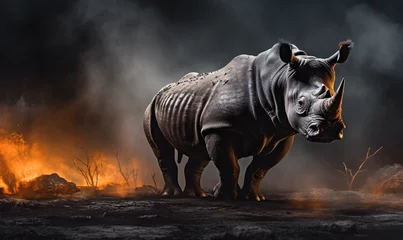 Fotobehang Rhino © Annika