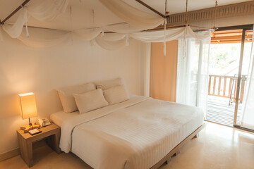 Modern Cozy Bedroom In Pastel Tones