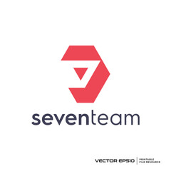 Triangle logo, negative space logo vector illustration