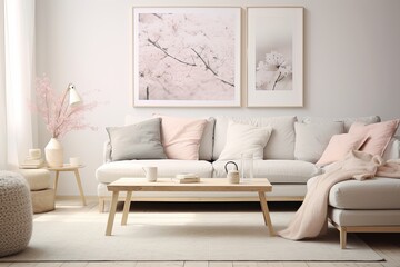 Nordic Pastel Monochromatic Living Room Ideas: Embracing Simplicity in Style
