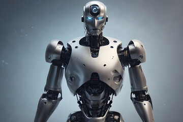 Artificial intelligence robot protects the universe