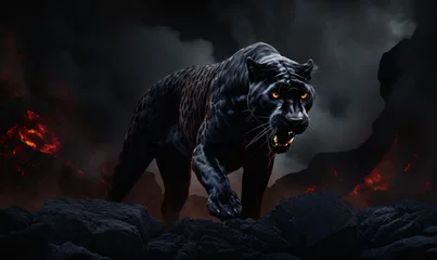 Rolgordijnen Black Panther © Annika