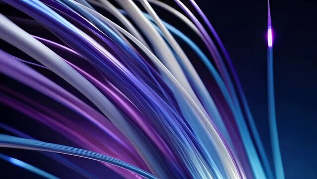 Fiber-optic wire, morph ism. Video generative AI