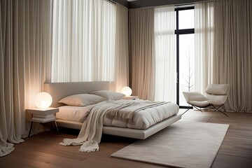 Contemporary Sheer Curtain Bedroom Ideas: A Modern Twist