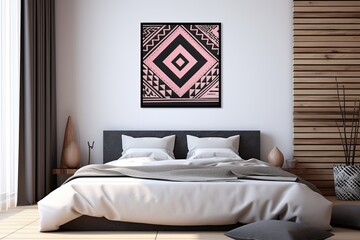 Tribal Infusion Grid Artwork: Stunning Tribal Print Bedroom Decors