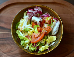 fresh salad in a bowl