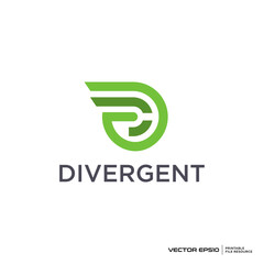 Letter D logo vector illustration