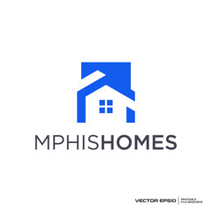 Letter M Home logo vector illustration