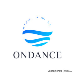 Abstract Landscape logo vector illustration