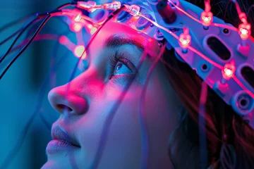 Tuinposter A neuromarketing experiment using EEG and eye tracking technology to measure consumer responses to advertising stimuli assessing factors such as attention emotional engagement © Artinun