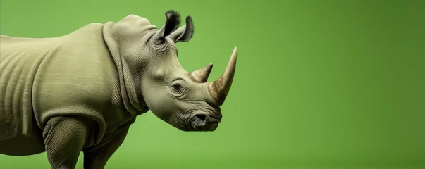 Fotobehang African rhino detail. © Michal