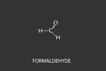  formaldehyde molecular skeletal chemical formula	