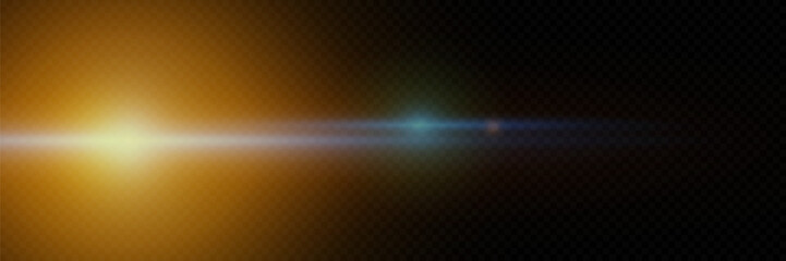 Digital lens flash with light flare. Vector EPS10